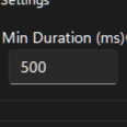 Min Duration